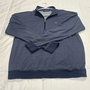 Travis Mathew Navy Zip-Up Sweater
